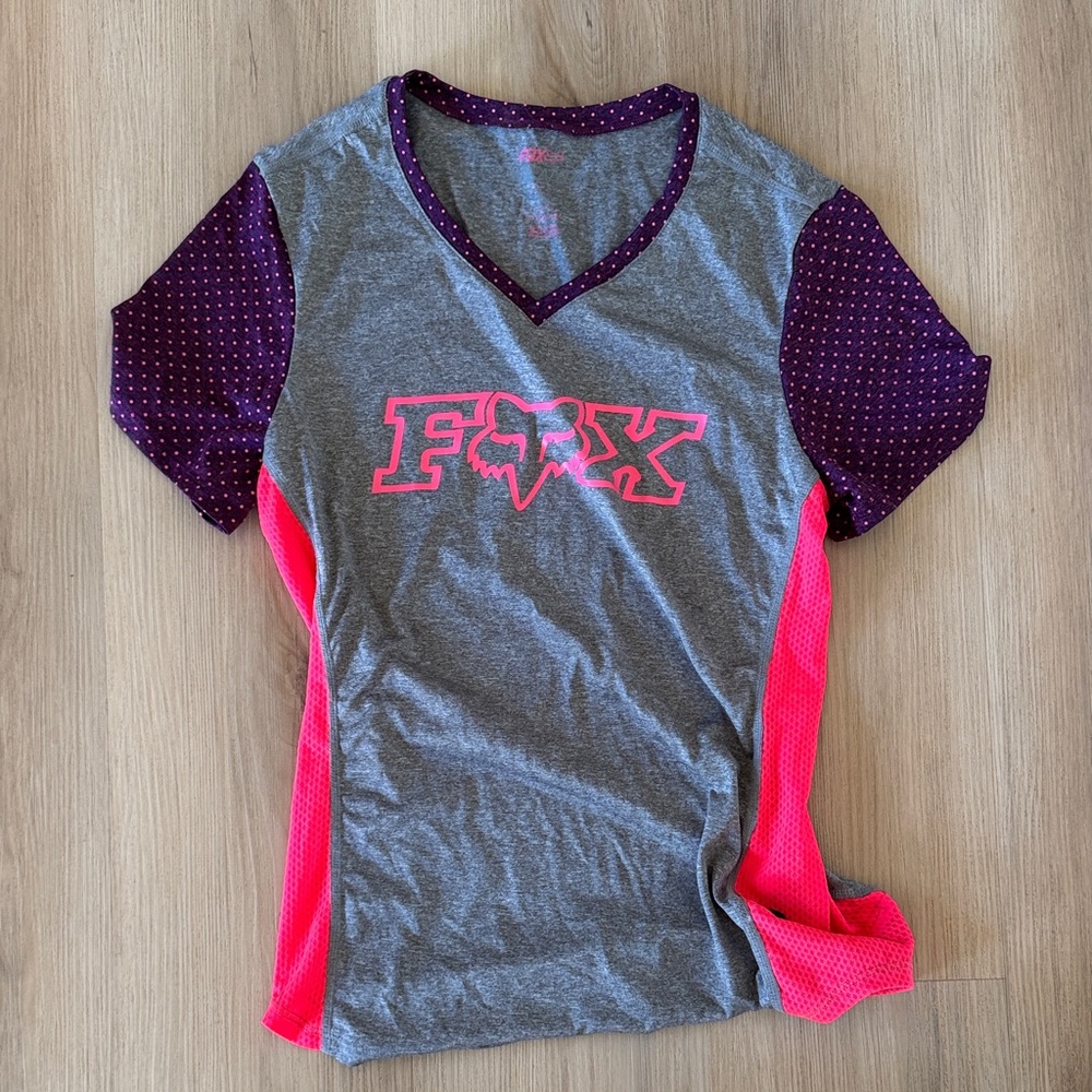 Fox Indicator Gray and Pink Jersey